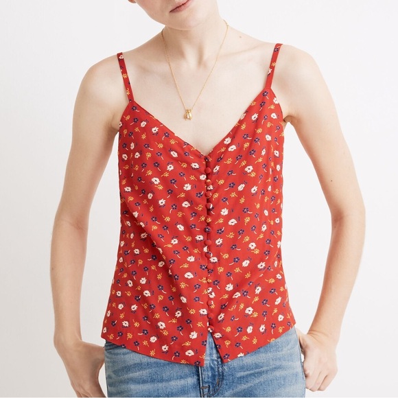 Madewell Button-Down Cami Top in Prairie Posies Size 4 - Picture 1 of 10